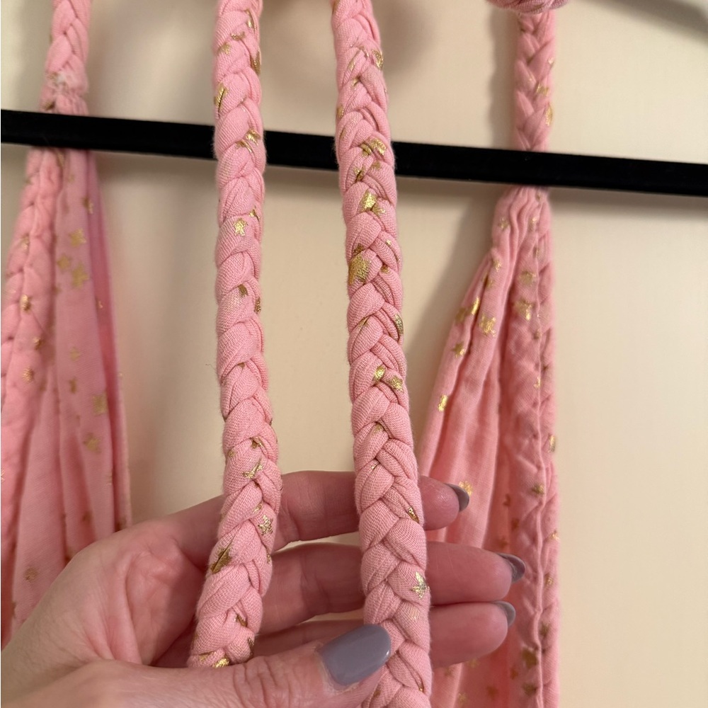 Love shack fancy: Pink Maxi Dress with Gold Accents - Picture 5 of 7